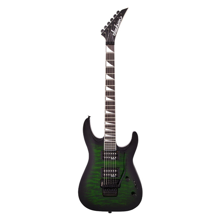 Guitarra Eléctrica Jackson JS Series Dinky Arch Top JS32Q DKA con mástil de Amaranto - Transparent Green Burst