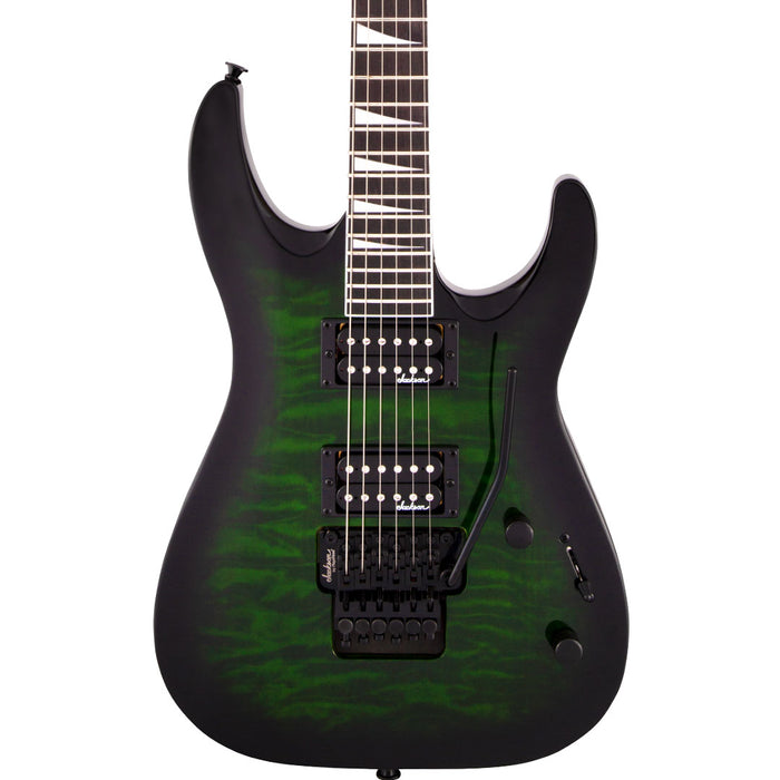 Guitarra Eléctrica Jackson JS Series Dinky Arch Top JS32Q DKA con mástil de Amaranto - Transparent Green Burst
