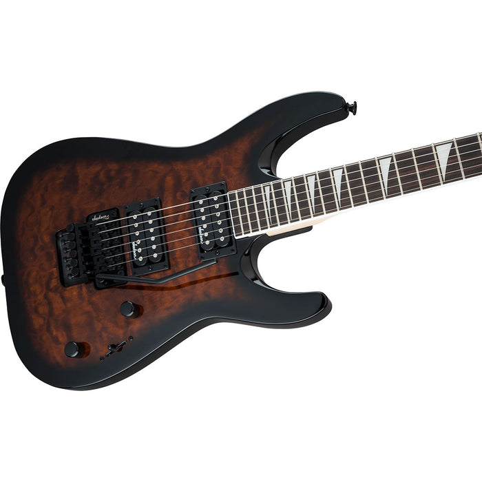 Guitarra Eléctrica Jackson JS Dinky Arch Top JS32Q DKA con mástil de Amaranto - Dark Sunburst