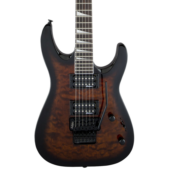 Guitarra Eléctrica Jackson JS Dinky Arch Top JS32Q DKA con mástil de Amaranto - Dark Sunburst