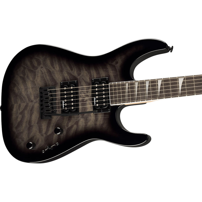 Guitarra Eléctrica Jackson JS Series Dinky JS20 DKQ 2PT con mástil de Amaranto - Transparent Black Burst