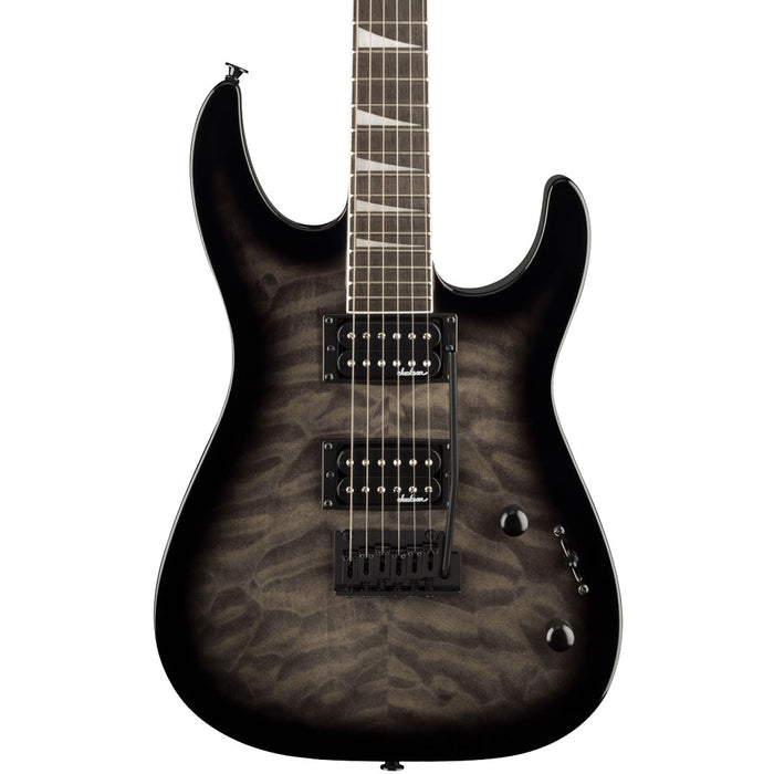 Guitarra Eléctrica Jackson JS Series Dinky JS20 DKQ 2PT con mástil de Amaranto - Transparent Black Burst