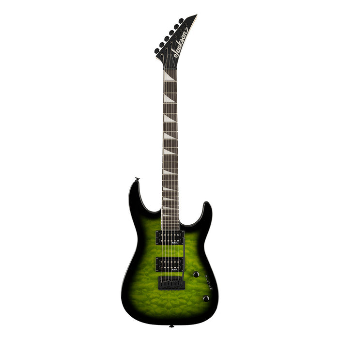 Guitarra Eléctrica Jackson JS Series Dinky JS20 DKQ 2PT con mástil de Amaranto - Transparent Green Burst