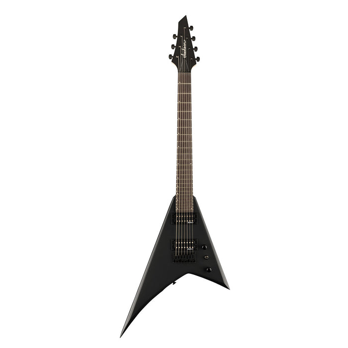 Guitarra Eléctrica Jackson JS Series Rhoads JS22-7 RR HT de 7 cuerdas con mástil de Amaranto - Satin Black