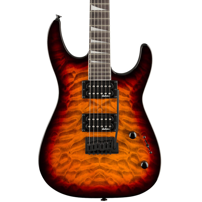 Guitarra Eléctrica Jackson Series JS Dinky JS20 DKQ 2PT con mástil de Amaranto - Transparent Tobacco Burst