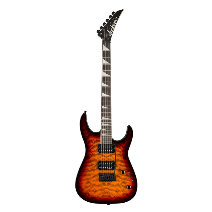 Guitarra Eléctrica Jackson Series JS Dinky JS20 DKQ 2PT con mástil de Amaranto - Transparent Tobacco Burst