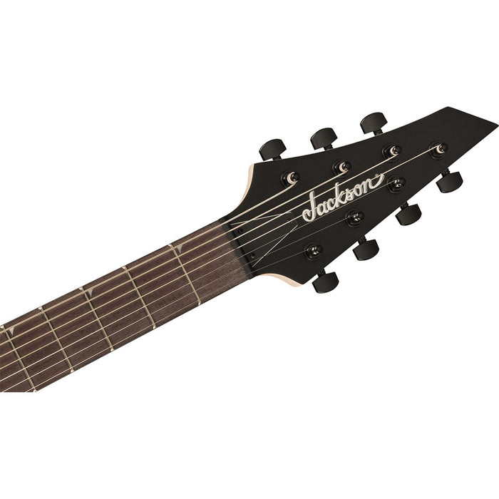 Guitarra Eléctrica Jackson JS Series King V JS22-7 KV HT de 7 cuerdas con mástil de Amaranto - Satin Black