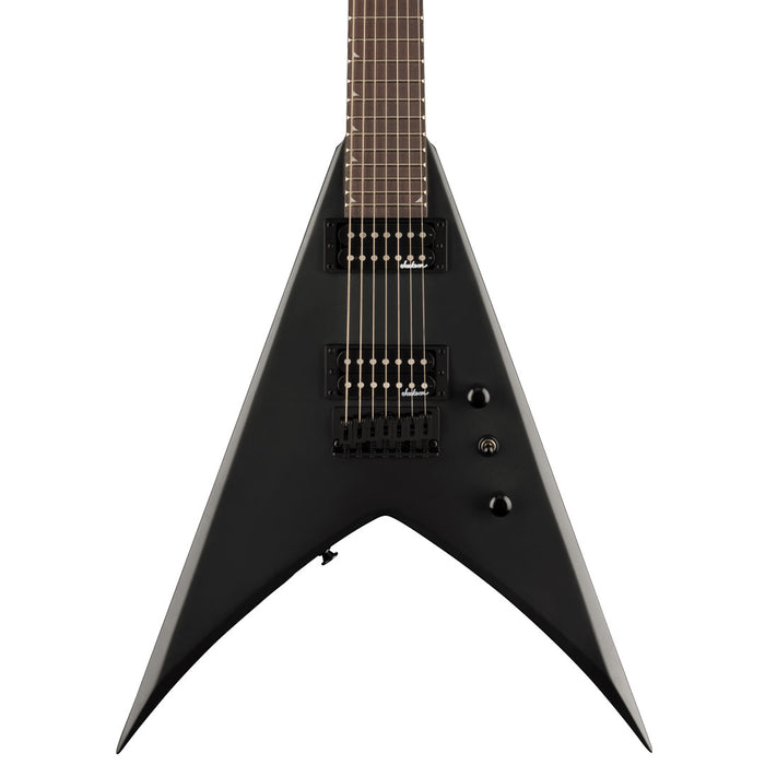 Guitarra Eléctrica Jackson JS Series King V JS22-7 KV HT de 7 cuerdas con mástil de Amaranto - Satin Black