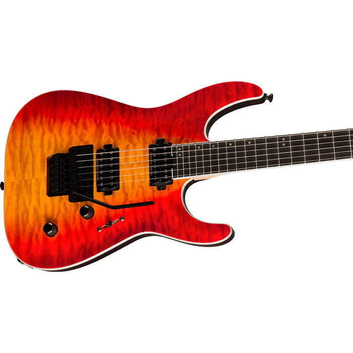 Guitarra Eléctrica Jackson Pro Plus Series Dinky DKAQ con mástil de ébano - Firestorm