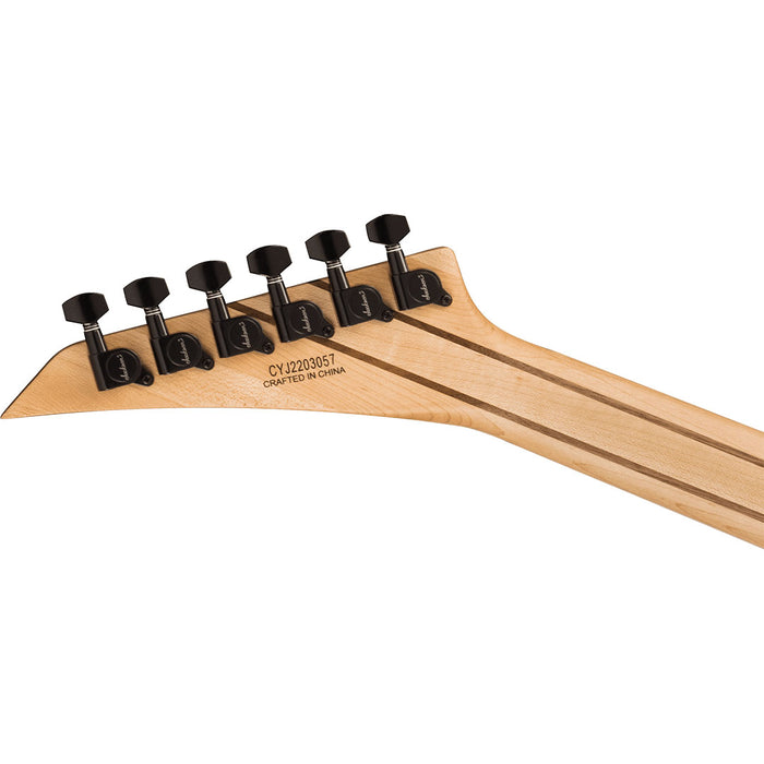 Guitarra Eléctrica Jackson Pro Plus Series Dinky DKAQ con mástil de ébano - Firestorm