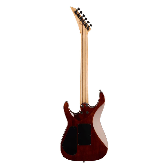 Guitarra Eléctrica Jackson Pro Plus Series Dinky DKAQ con mástil de ébano - Firestorm