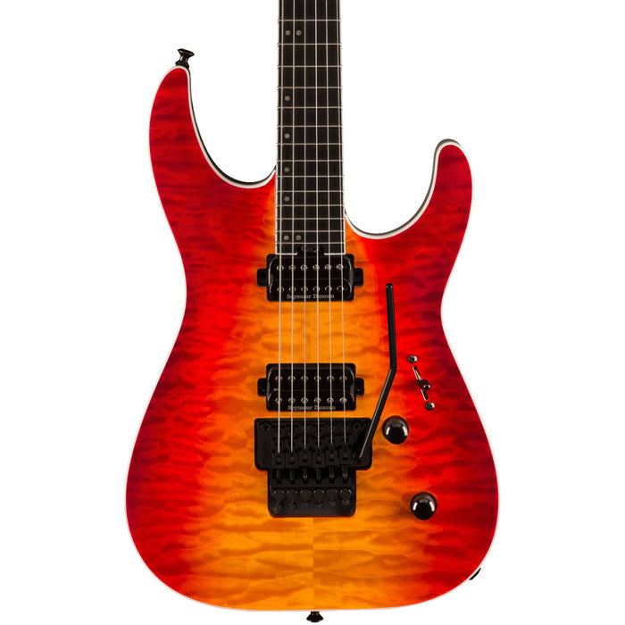 Guitarra Eléctrica Jackson Pro Plus Series Dinky DKAQ con mástil de ébano - Firestorm