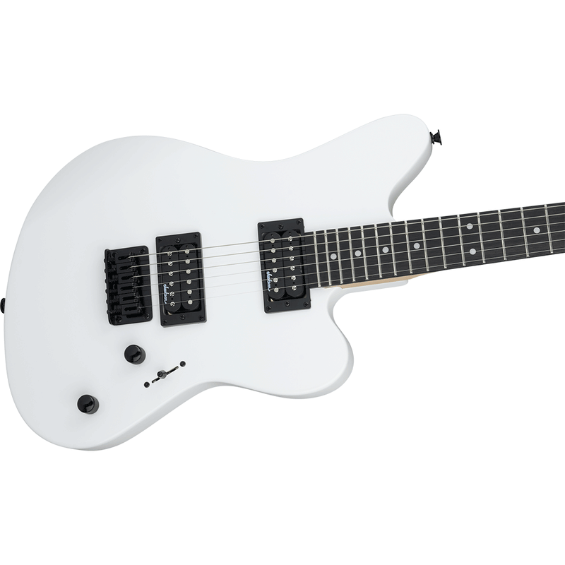 Guitarra Eléctrica Jackson JS Series Surfcaster™ JS22 HT con diapasón de Amaranto - Snow White