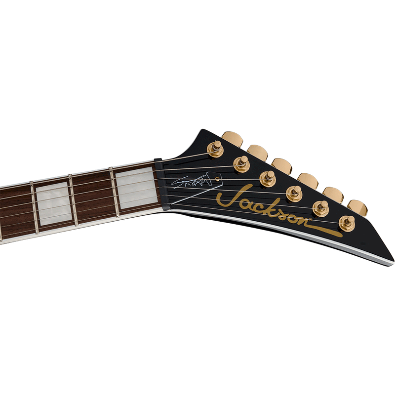 Guitarra Eléctrica Jackson Signature Scott Ian Serie X King V™ KVXT con mástil de laurel - Gloss Black