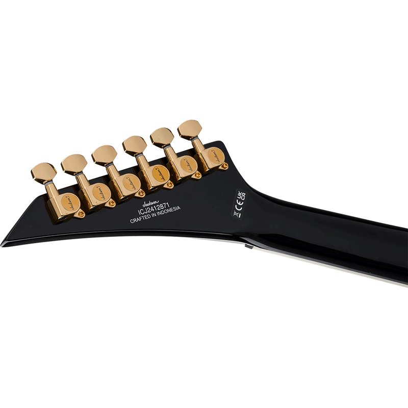 Guitarra Eléctrica Jackson Signature Scott Ian Serie X King V™ KVXT con mástil de laurel - Gloss Black