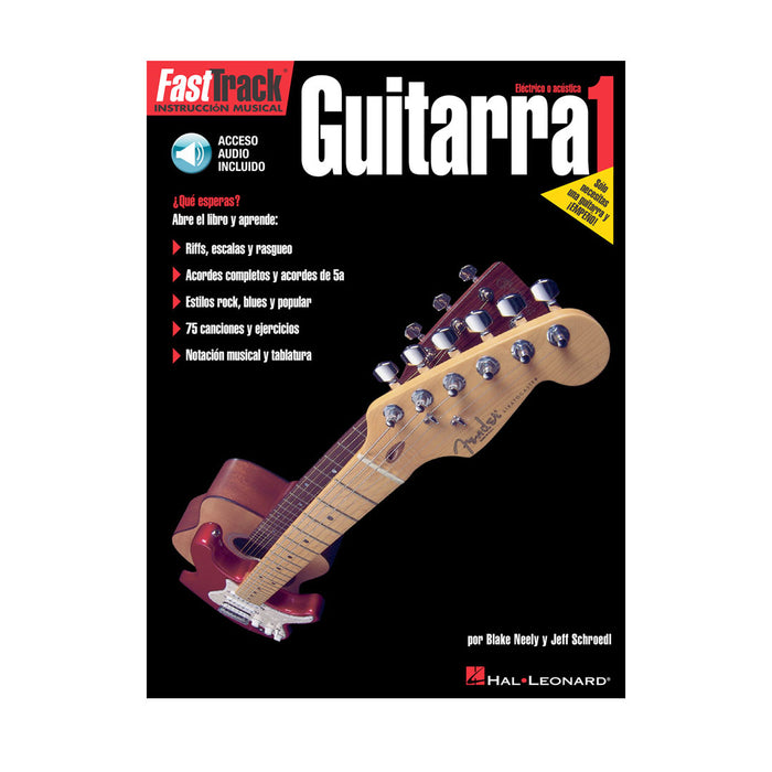 Libro Hal Leonard Fast Track Music Instruction FastTrack Guitar Method Level 1 - Edición Español