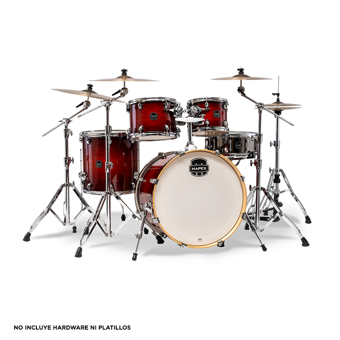 Batería Acústica Mapex Armory AR529SVNR 5 Piezas - Red Onyx Burst