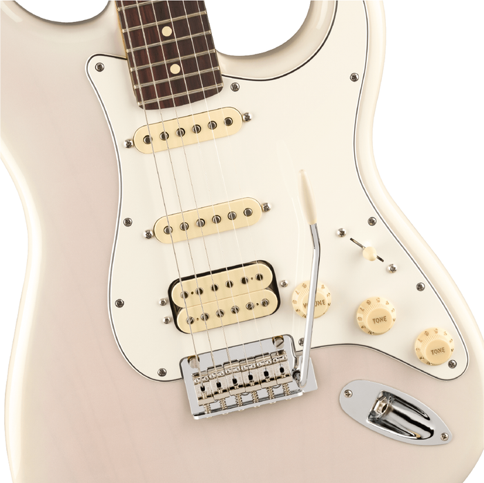 Guitarra Eléctrica Fender Player II Stratocaster HSS, diapasón de palisandro - White Blonde