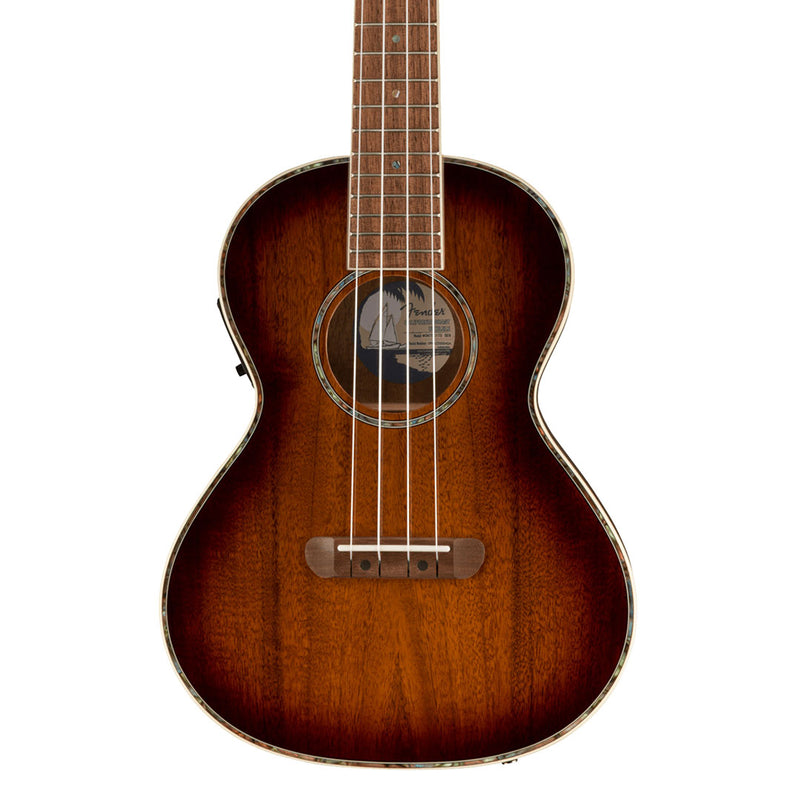 Ukelele Electroacústico Tenor Fender Montencito - Shaded Edge Burst