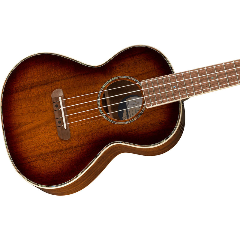 Ukelele Electroacústico Tenor Fender Montencito - Shaded Edge Burst