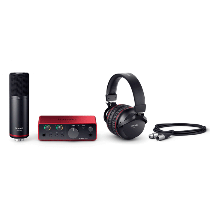 Pack de Home Studio Focusrite Scarlett Solo Studio (4ta Gen)