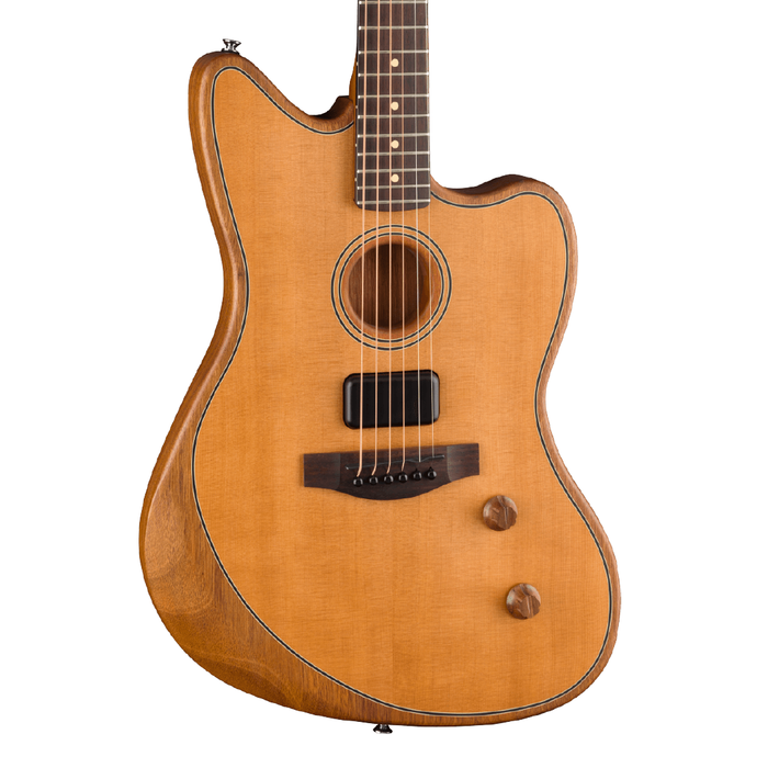 Guitarra Electroacústica Fender Acoustasonic Standard Jazzmaster - Aged Natural
