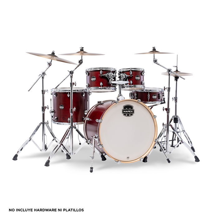 Batería Acústica Mapex Mars Maple MM529SFWI 5 Piezas - Merlot Satin
