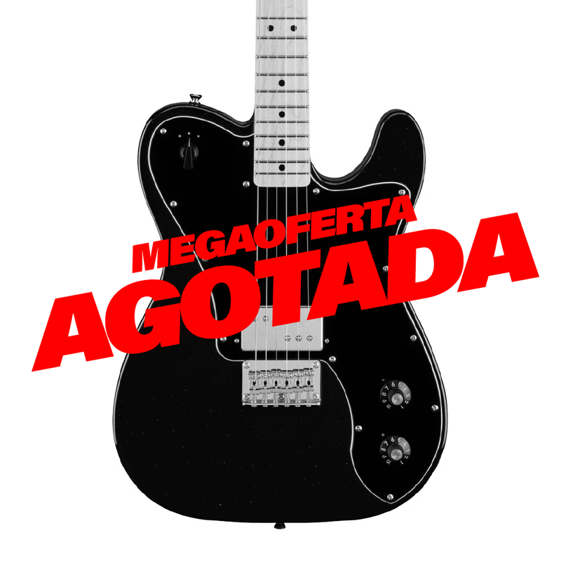 Guitarra Eléctrica Squier Paranormal Esquire Deluxe con mástil de Maple - Metallic Black