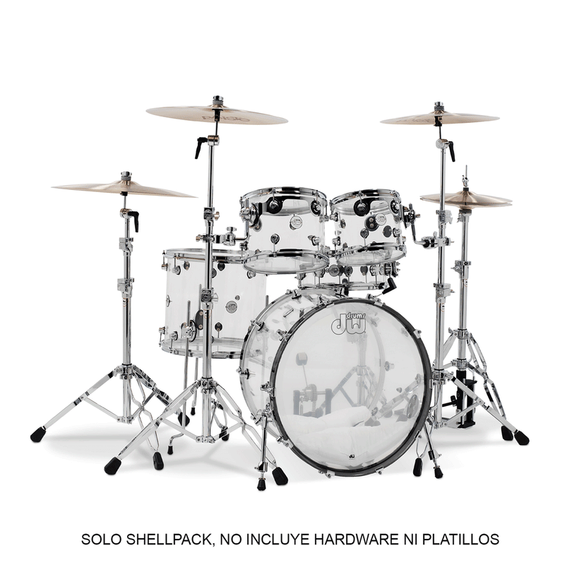 Batería DW Design Series DDAC2215CL - Shell Pack de 5 piezas - Clear Seamless Acrylic