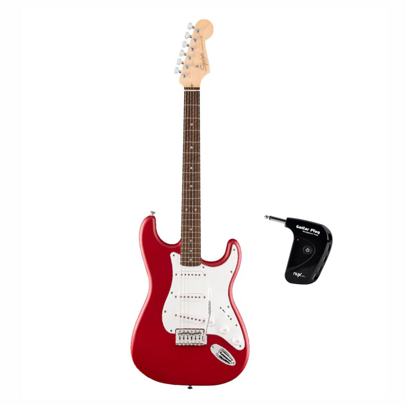 Pack Guitarra Eléctrica Squier Debut Stratocaster (Dakota Red) con ampli Nux GP-1