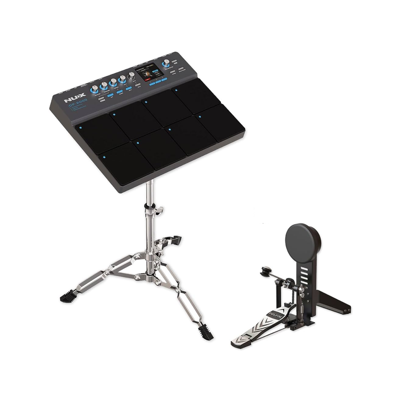 Pad Electrónico NUX DP-2000 Bundle (incluye soporte, pedal y baquetas)
