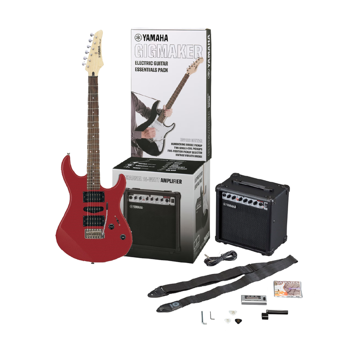 Pack de Guitarra Eléctrica Yamaha ERG-121 GP II - Rojo Metálico
