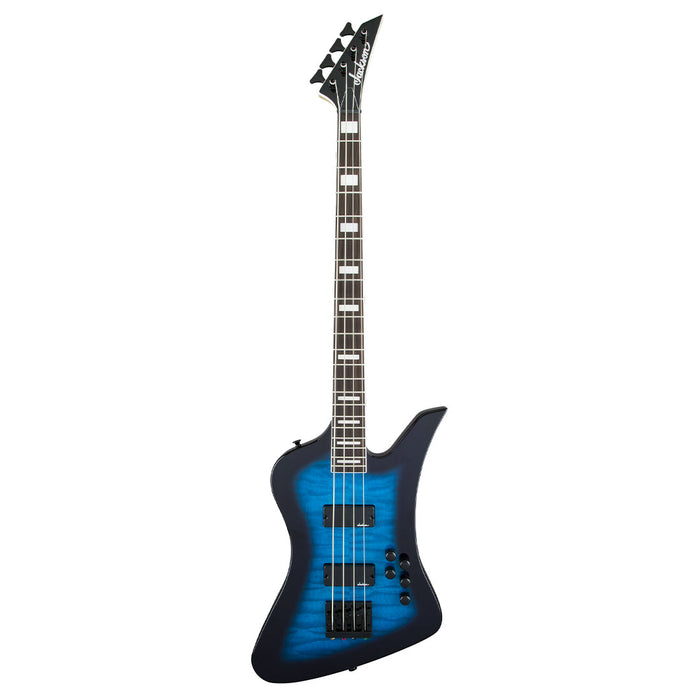 Bajo Eléctrico Jackson Series JS Kelly Bird Bass JS3Q - Transparent Blue Burst