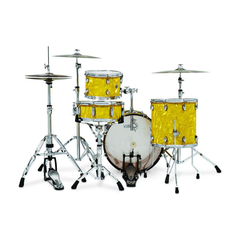 Batería Acústica Gretsch Catalina Club - Yellow Satin Flame, Shell Pack de 4 piezas CCT1-J484-YSF (NO INCLUYE HARDWARE NI PLATILLOS)