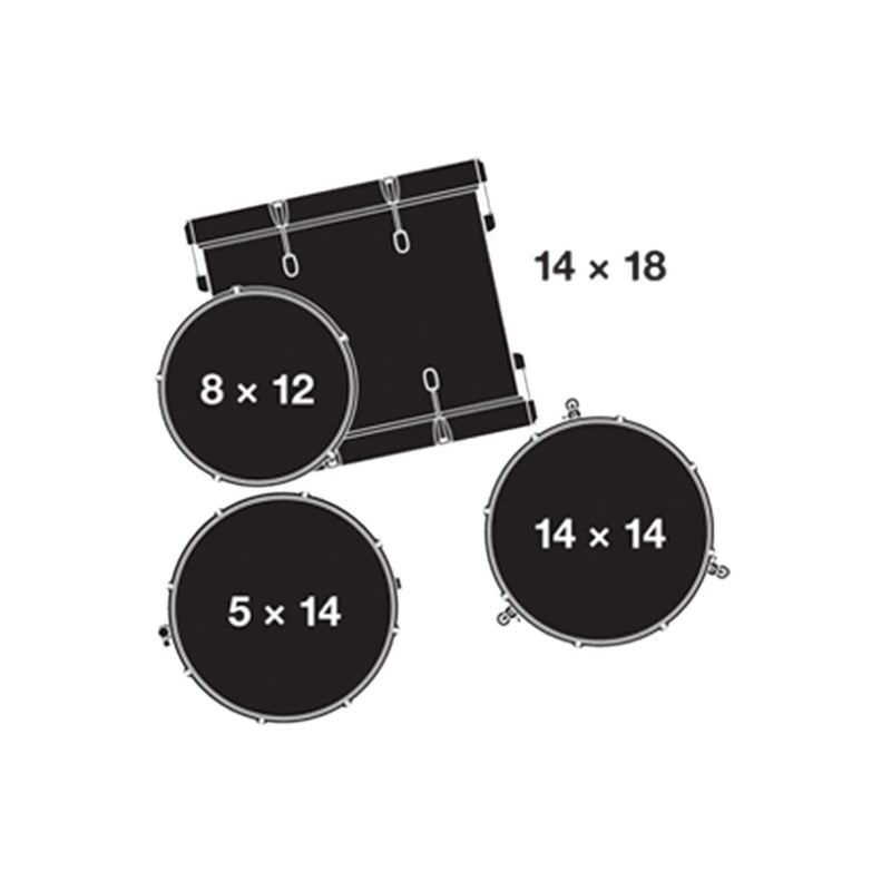 Batería Acústica Gretsch Catalina Club - Satin Antique Fade, Shell Pack de 4 piezas CT1-J484-SAF (NO INCLUYE HARDWARE NI PLATILLOS)