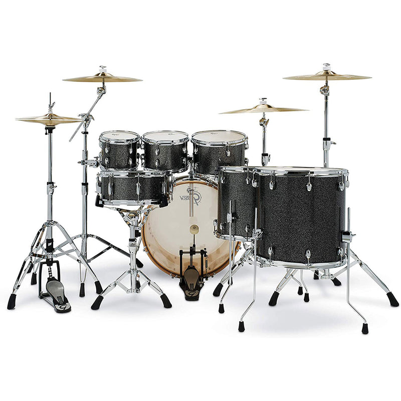 Batería Acústica Gretsch Catalina Maple - Black Stardust, Shell Pack de 7 piezas CM1-E826P-BS (NO INCLUYE HARDWARE NI PLATILLOS)