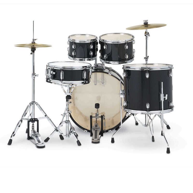 Batería Acústica Renegade - Black Mist, 5 piezas RG-E625BM (INCLUYE HARDWARE Y PLATILLOS)