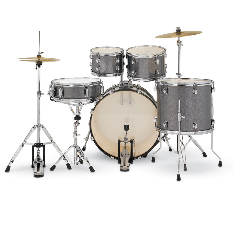 Batería Acústica Renegade - Grey Sparkle, 5 piezas RG-E625GS (INCLUYE HARDWARE Y PLATILLOS)