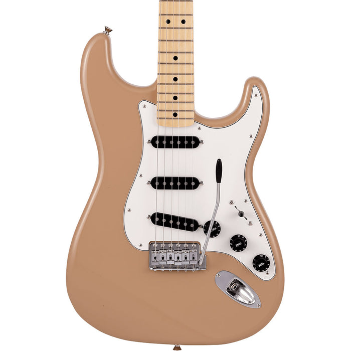 Guitarra Eléctrica Fender Limited Internacional Color Stratocaster con mástil de maple - Sahara Taupe (Made in Japan)
