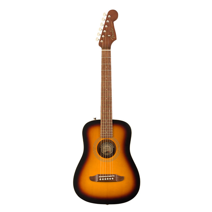 Guitarra Acústica Fender Redondo Mini con funda - Sunburst