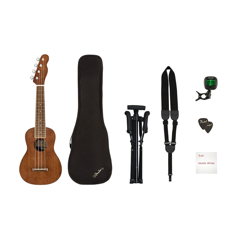 Ukulele Soprano Fender Starter Pack - Natural