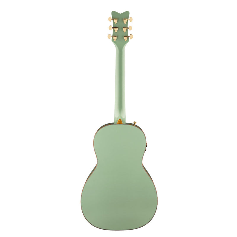 Guitarra Electroacústica Gretsch G5021E Rancher Penguin Parlor Acoustic/Electric con mástil de caoba - Mint Metallic
