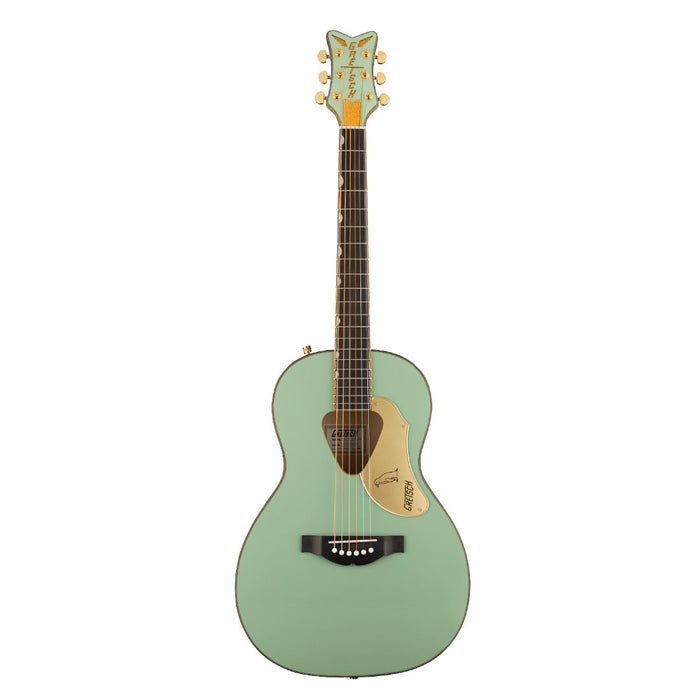 Guitarra Electroacústica Gretsch G5021E Rancher Penguin Parlor Acoustic/Electric con mástil de caoba - Mint Metallic