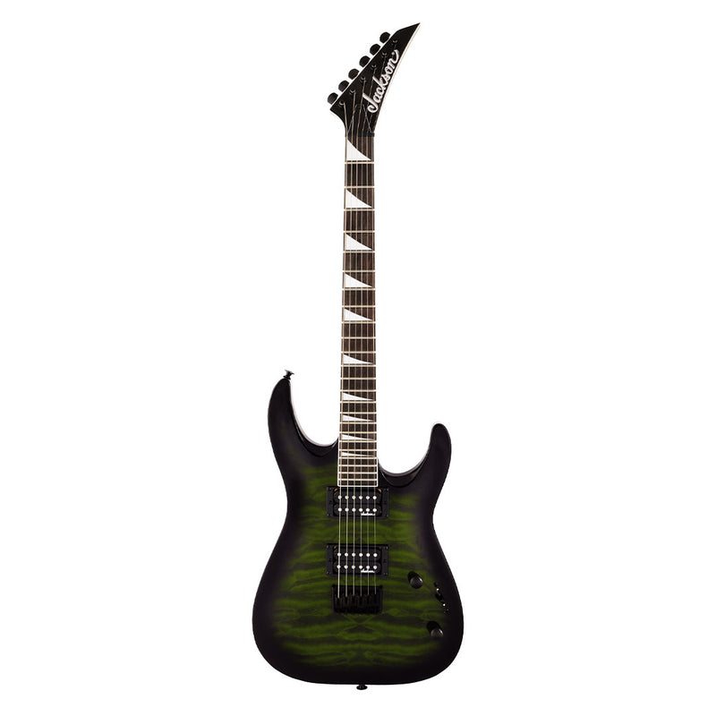 Guitarra Eléctrica Jackson JS Series Dinky® Archtop JS32Q DKA HT con diapasón de Amaranto - Transparent Green Burst