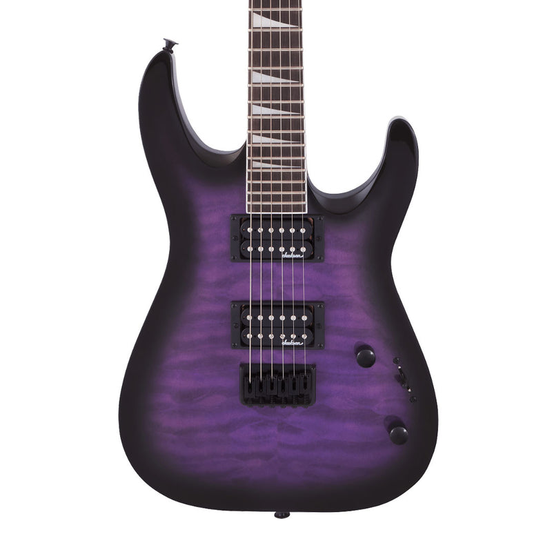 Guitarra Eléctrica Jackson JS Series Dinky® Arch Top JS32Q DKA HT con diapasón de Amaranto - Transparent Purple Burst