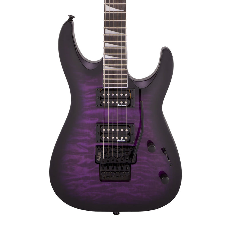Guitarra Eléctrica Jackson Series JS Series Dinky® Arch Top JS32Q DKA con diapasón de Amaranto - Transparent Purple Burst