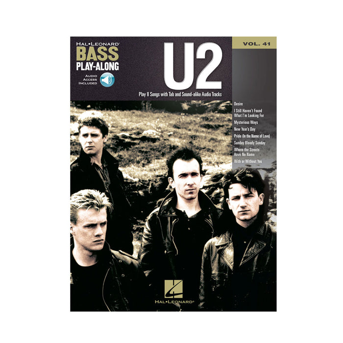 Libro Hal Leonard Bass Play Along Series - U2 Volume 41