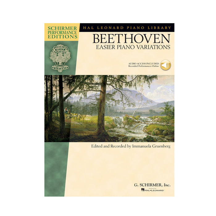 Libro Hal Leonard Schirmer Performance Editions Series - Ludwing van Bethoven Easier Piano Variations