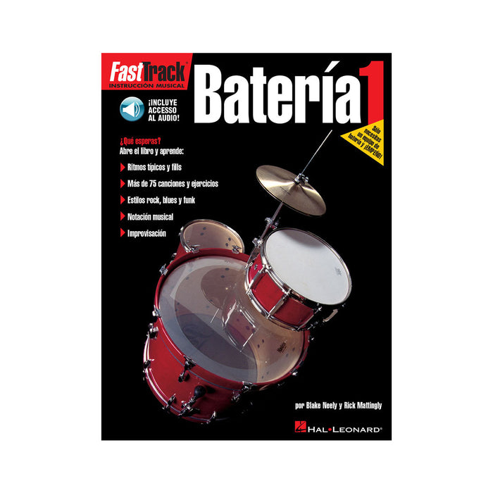 Libro Hal Leonard Fast Track Drum Method Edición Español - Batería 1