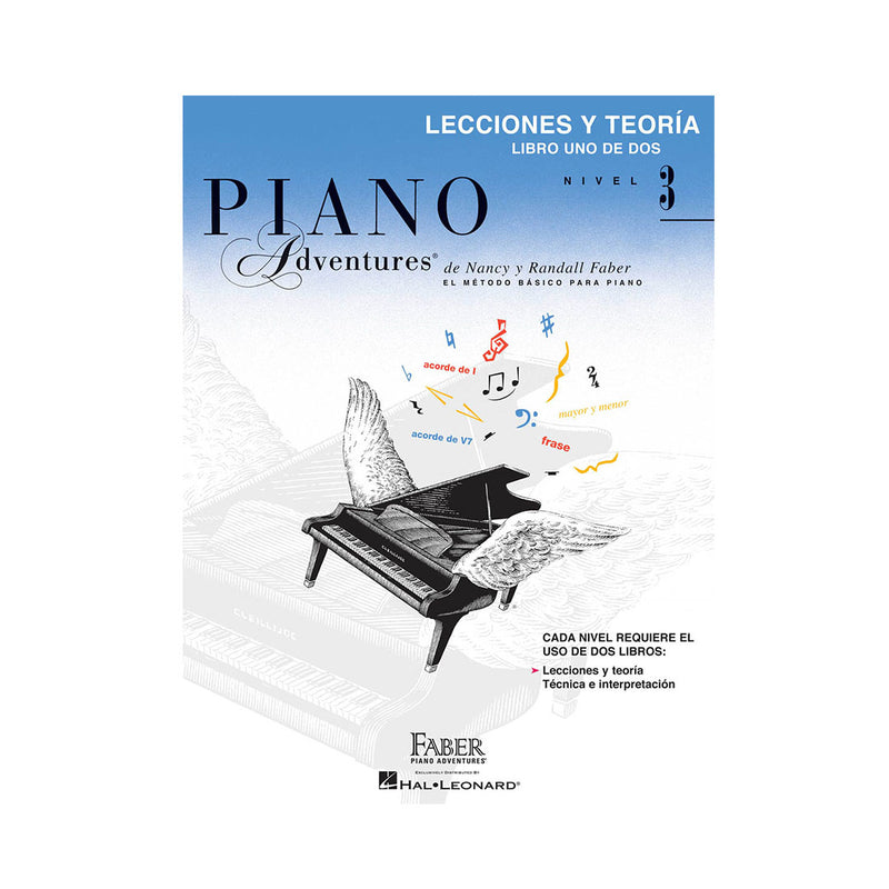Libro Hal Leonard Faber Piano Adventures Edición Español - Lecciones y Teoría Libro Uno de Dos Nivel 3